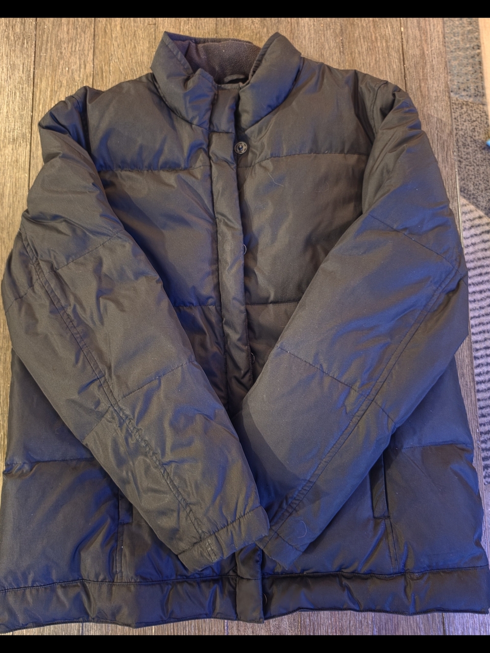 Gap Men's Black Puffer Jacket - Classic Insulated Coat Size Large
